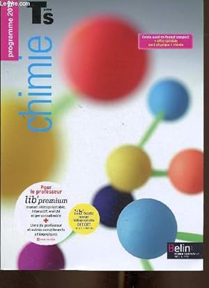 Image du vendeur pour Chimie Term S. Programme 2012 mis en vente par Le-Livre