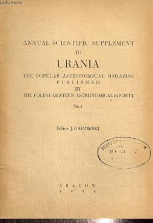 Seller image for Annual scientifique supplement to Urania, the popular astronomical magazine - N1 for sale by Le-Livre