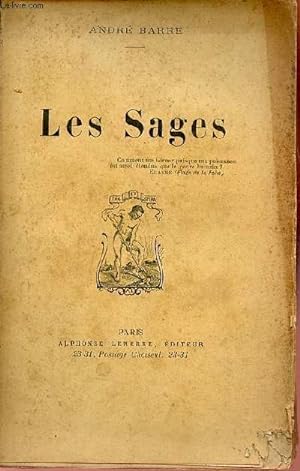 Bild des Verkufers fr Les Sages. zum Verkauf von Le-Livre