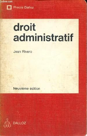 Image du vendeur pour Droit administratif mis en vente par Le-Livre