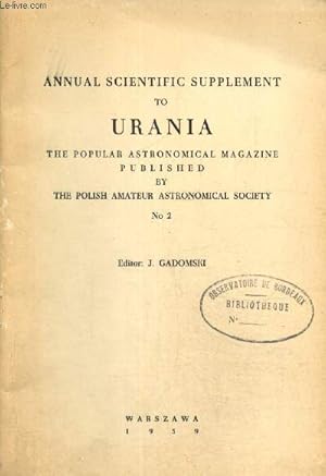 Seller image for Annual scientifique supplement to Urania, the popular astronomical magazine - N2 for sale by Le-Livre