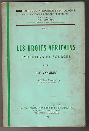 Seller image for Les Droits Africains , volution et sources for sale by Biblioteca de Babel