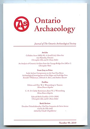 Journal of The Ontario Archaeological Society, No. 99, 2019