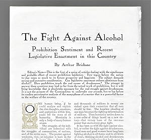 Image du vendeur pour The Fight Against Alcohol: Prohibition Sentiment And Recent Legislative Enacement In This Country / World-Wide Significance Of The Movement / Why I Am A Total Abstainer / Temperance Or Prohibition / Georgia Pioneers, The Prohibition Crusade / The Temperance Movement In Europe / Error Through Strong Drink mis en vente par Legacy Books II