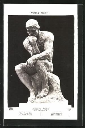 Seller image for Ansichtskarte Muse Rodin, Le Penseur von Auguste Rodin for sale by Bartko-Reher