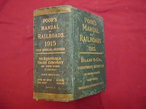 Bild des Verkufers fr Poor's Manual of Railroads of the United States. 1915. 48th Annual Number. zum Verkauf von BookMine