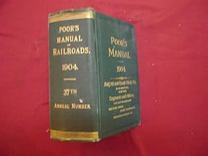 Bild des Verkufers fr Poor's Manual of Railroads of the United States. 1904. 37th Annual Number. zum Verkauf von BookMine