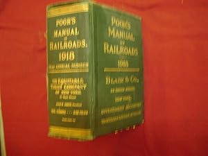 Bild des Verkufers fr Poor's Manual of Railroads of the United States. 1918. 51st Annual Number. zum Verkauf von BookMine