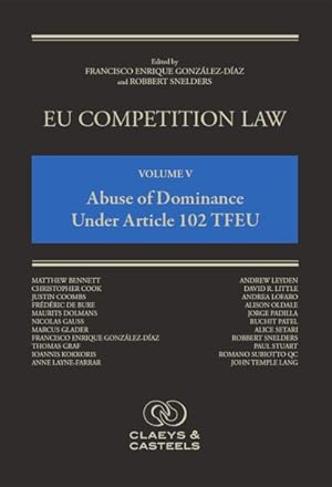 Seller image for Eu Competition Law : Abuse of Dominance Under Article 102 Tfeu for sale by GreatBookPrices