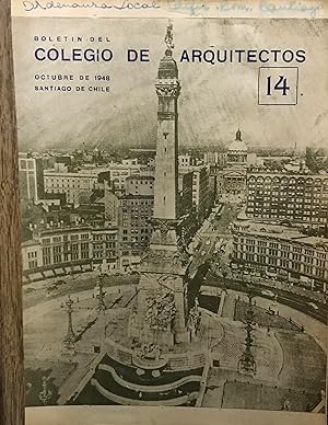 Boletín del Colegio de Arquitectos N°14 - Santiago de Chile - Octubre de 1948