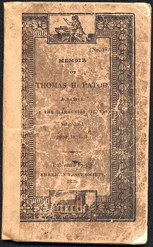 A Memoir of Thomas Hamitah Patoo, a Native of the Marquesas Islands; Who died June 19, 1823, whil...