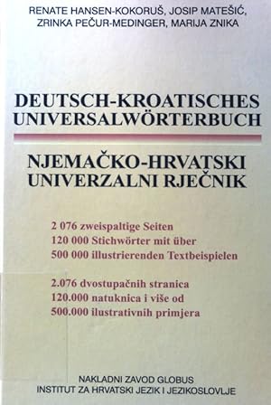 Bild des Verkufers fr Deutsch-Kroatisches Universalwrterbuch; zum Verkauf von books4less (Versandantiquariat Petra Gros GmbH & Co. KG)
