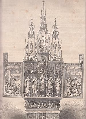 Bild des Verkufers fr Ansicht des Hochaltar s in der Klosterkirche von Blaubeuren. zum Verkauf von Antiquariat Hild