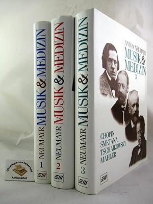 Image du vendeur pour Musik & Medizin. DREI (3) Bnde. Band 1: Am Beispiel der Wiener Klassik. 5., VERBESSERTE Auflage (1992) Band 2: Am Beispiel der deutschen Romantik. 2. Auflage (1991).Band 3. Chopin, Smetana, Tschaikowski, Mahler. Neumayr, Anton: Erstausgabe (1991) mis en vente par Chiemgauer Internet Antiquariat GbR