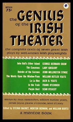 Seller image for THE GENIUS OF IRISH THEATER for sale by W. Fraser Sandercombe