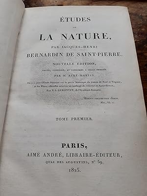 études de la natures 3 tomes