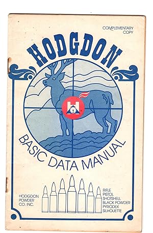 HODGDON BASIC DATA MANUAL 1986. COMPLIMENTARY COPY