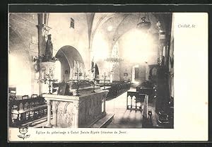 Carte postale Cudot, Eglise du pélerinage Sainte-Alpais