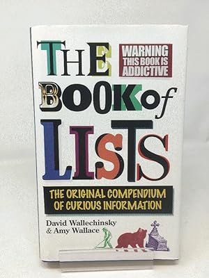 Immagine del venditore per The Book Of Lists: The Original Compendium Of Curious Information venduto da Cambridge Recycled Books