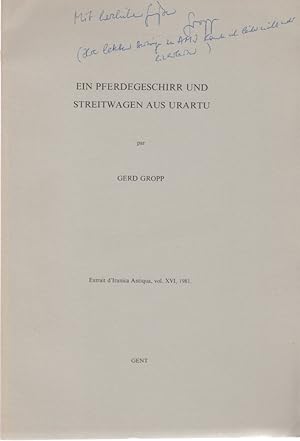 Ein Pferdegeschirr und Streitwagen aus Urartu. [Aus: Iranica Antiqua, vol. 16, 1981].