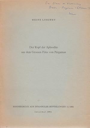 Der Kopf der Aphrodite aus dem Großen Fries von Pergamon. [Aus: Istanbuler Mitteilungen 11, 1961].