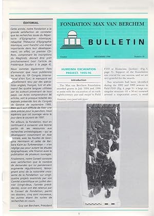 Seller image for Fondation Max van Berchem Bulletin, Dcembre 1996, Numro 10. for sale by Fundus-Online GbR Borkert Schwarz Zerfa