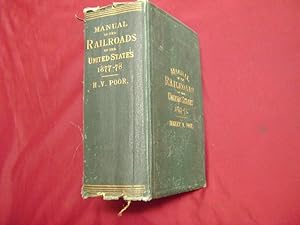 Bild des Verkufers fr Poor's Manual of Railroads of the United States. 1884. 17th Annual Number. zum Verkauf von BookMine