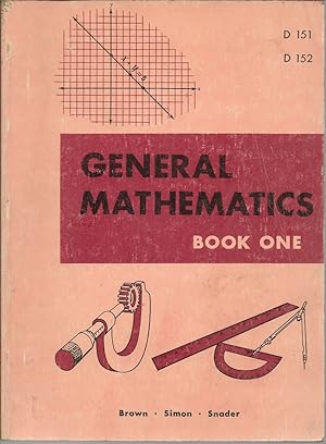 Seller image for General Mathematics Book One for sale by First Class Used Books