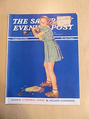 Seller image for The Saturday Evening Post August 10, 1940 - Baseball for sale by Bradley Ross Books