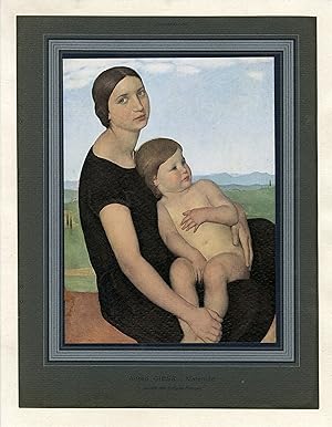 "Alfred GIESS : Maternité" / Litho originale entoilée publiée dans L'ILLUSTRATION en 1931