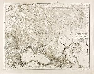 Südosteuropa. - Landkarte. - griechisch-römische Antike. - Reichard. - "Dacia Or., Sarmatia, Cauc...