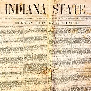 Weekly Indiana State Journal. Volume 1, Number 42. Thursday Morning, October 18, 1855