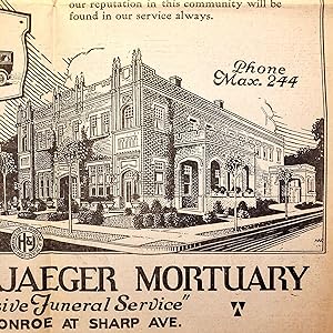 Hazen & Jaeger Mortuary Advertisement