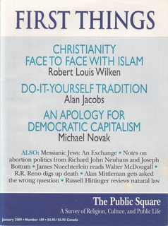 Seller image for First Things January 2009 No. 189: Christianity Face to Face with Islam for sale by Never Too Many Books