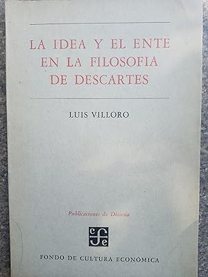 Imagen del vendedor de La idea y el ente en la filosofa de Descartes a la venta por Pepe Store Books