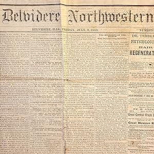 Belvidere Northwestern. Volume 3, Number 25. Friday, July 9, 1869