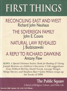 Seller image for First Things December 2008 No. 188: Reconciling East and West for sale by Never Too Many Books