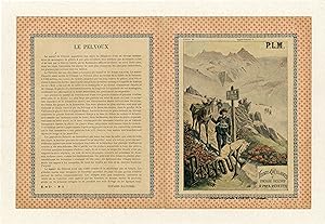 "LE PELVOUX" / D'après une affiche P.L.M. de 1895 illustrée par Henri GANIER dit TANCONVILLE / Pr...