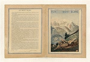 "LE MONT-BLANC" / D'après une affiche P.L.M. de 1900 illustrée par Henri GANIER dit TANCONVILLE /...