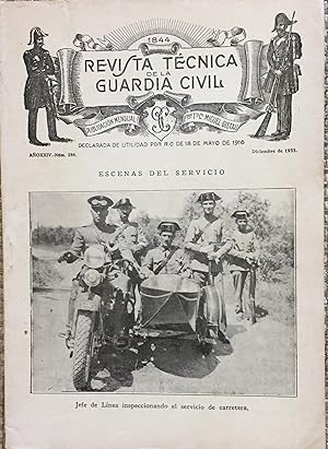 Revista Técnica De La Guardia Civil Año X X I V - Num. 286 Diciembre De 1933