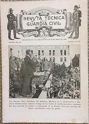 Revista Técnica De La Guardia Civil Año X X I V - Num. 285 Noviembre 1933
