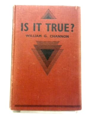 Bild des Verkufers fr Is It True? A Series of Addresses on Vital Questions zum Verkauf von World of Rare Books