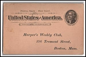 Seller image for Postal Card: Harper's Weekly Club introductory offer for sale by Mobyville