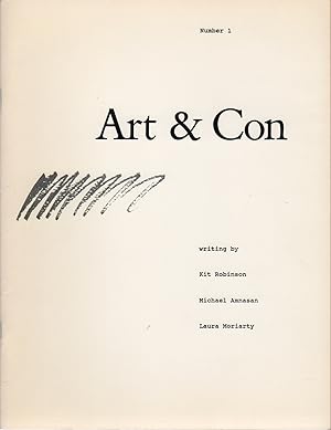 Seller image for ART & CON - No. 1 for sale by Brian Cassidy Books at Type Punch Matrix