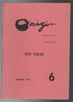 Seller image for ORIGIN 6: January 1979 for sale by Brian Cassidy Books at Type Punch Matrix