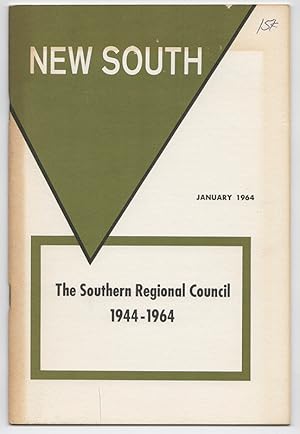 Bild des Verkufers fr NEW SOUTH: Volume 19, Number 1; January 1964 [The Southern Regional Council: 1944-1964] zum Verkauf von Brian Cassidy Books at Type Punch Matrix