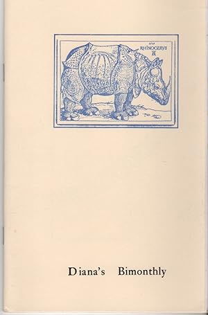 Bild des Verkufers fr DIANA'S BIMONTHLY: RHINOCEROS (Vol. 2 No. 3) zum Verkauf von Brian Cassidy Books at Type Punch Matrix