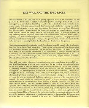 Imagen del vendedor de THE WAR AND THE SPECTACLE a la venta por Brian Cassidy Books at Type Punch Matrix