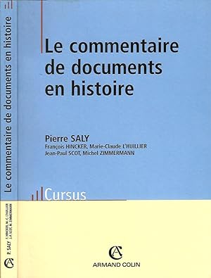 Seller image for Le commentaire de documents en histoire for sale by Biblioteca di Babele