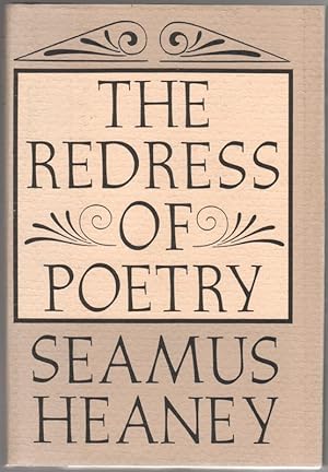 Seller image for REDRESS OF POETRY for sale by Brian Cassidy Books at Type Punch Matrix